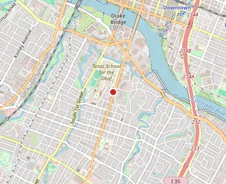 Map showing Joann's Fine Foods