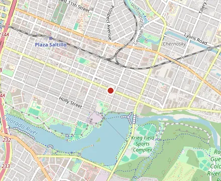 Map showing la Barbecue