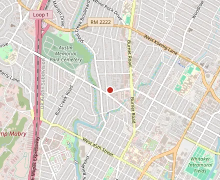 Map showing Fonda San Miguel